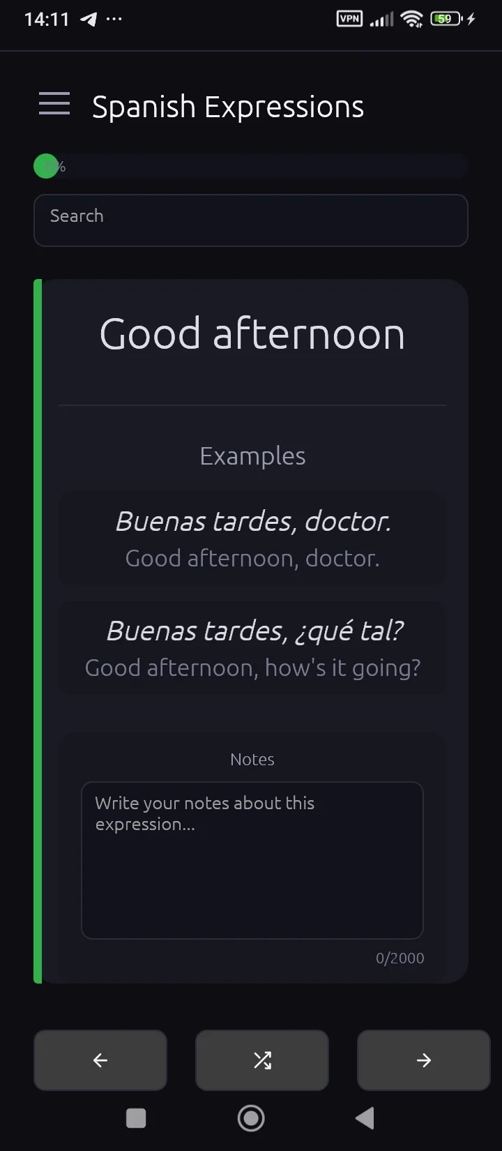 Spanish Expressions no Android